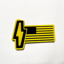 Ford 150 Lightning US Flag 3D Badge - Custom Fender Badges Emblem Yellow and Black 3