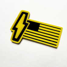 Ford 150 Lightning US Flag 3D Badge - Custom Fender Badges Emblem Yellow and Black 5