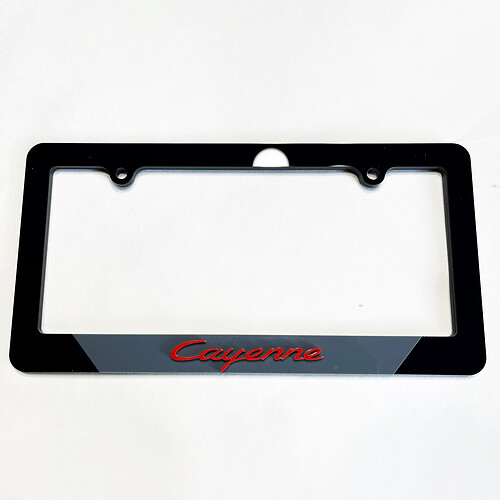 Porsche Cayenne ଗାଡ଼ି ଲାଇସେନ୍ସ ପ୍ଲେଟ୍ କଭର୍ ଫ୍ରେମ୍ସ ଡେକୋର୍‌‌
