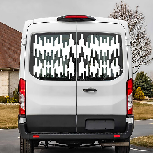 Ford Transit ପଶ୍ଚିମ ଉଇଣ୍ଡୋ ଗ୍ରାଫିକ୍ସ ଭିନ୍ୟଲ ଡିକାଲ୍ ଷ୍ଟିକର୍
