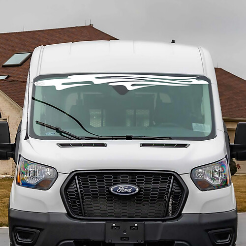 Ford Transit Waves Windshield Vinyl Decal Sticker 4
