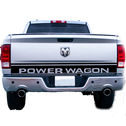 Dodge Ram 1500 Power Wagon ଟ୍ରକ୍ ଟେଲଗେଟ୍ ଆକ୍ସେଣ୍ଟ୍ ଭିନ୍ୟଲ୍ ଗ୍ରାଫିକ୍ସ ଷ୍ଟ୍ରିପ୍ ଷ୍ଟିକର୍ ଡିସାଲ୍ 2
