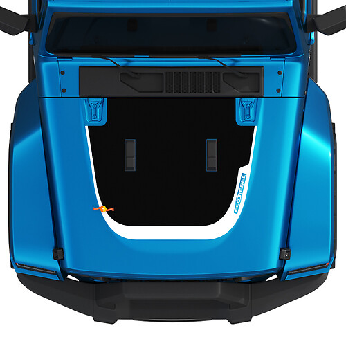 Hood EcoDiesel Jeep Graphic Vinyl Decal Sticker