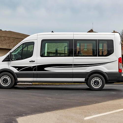 Ford Transit Tribal Stripes Side Doors Graphics Vinyl Decal Sticker