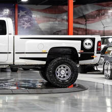 1994-2001 Dodge Ram Super Bee inspirado Kits de Franjas para Panel Trasero
 3