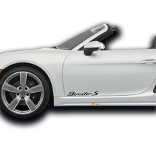 Pair Porsche Stickers Boxster S Porsche  Doors Side Decal Sticker  4