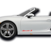 Pair Porsche Stickers Boxster S Porsche  Doors Side Decal Sticker  6