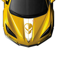 Chevy Chevrolet Corvette Jake C8 Hood 2 colors Vinyl Decal Sticker 2