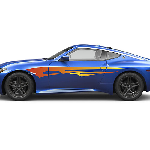 Side Stripe Gradient Decal Kit for Nissan Z Sport
