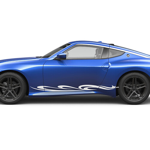 Side Wave Doors Graphics Decal Kit for Nissan Z Sport