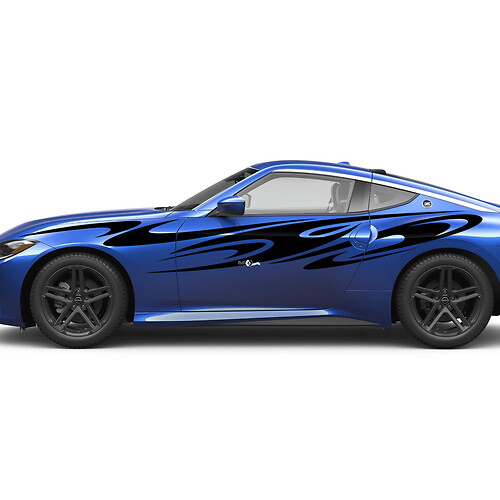 Side Abstract Graphics Doors Decal Kit for Nissan Z Sport