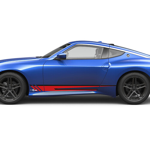 Side Rocker Panel Graphics Doors Decal Kit for Nissan Z Sport
