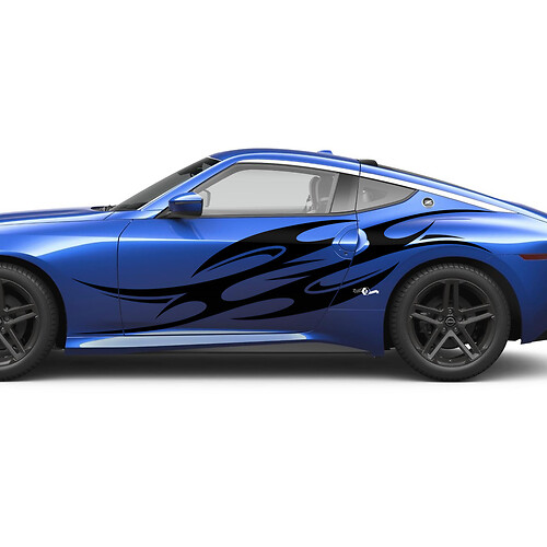 Side Fly Tribal Graphics Doors Decal Kit for Nissan Z Sport
