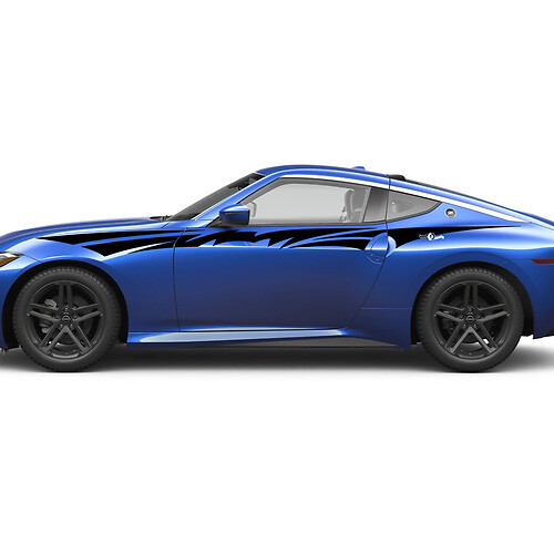 Side Up Doors Window Tribal Graphics Decal Sticker Kit for Nissan Z Sport
