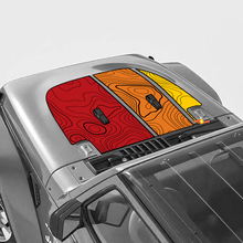 Topographic Map Retro Vintage Side Doors Stripe and Hood Kit fit for Jeep Wrangler 3