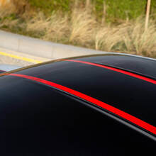 Red stripes Hood and Roof vinyl decal sticker for BMW M4 CSL  2
