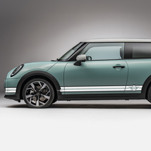 Side Racing 2 colors stripes graphics decal for Mini Cooper S
 2