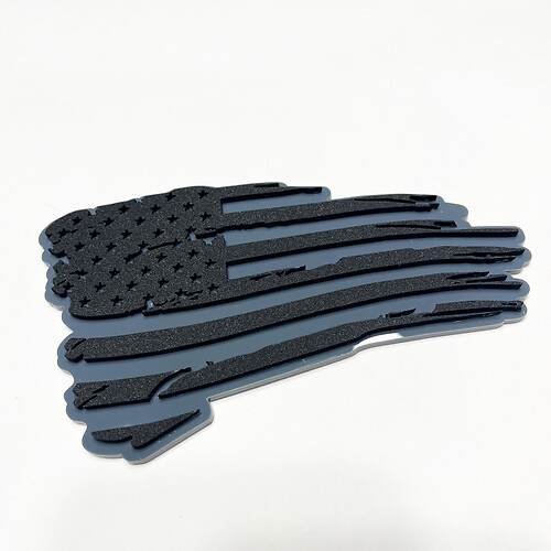 Distressed Flag US Patriotic Fender Badges Tailgate Emblem 3D Badge