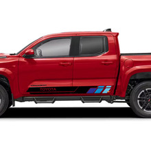 Side Doors Rocker Panel Stripes Vinyl Stickers Decal Kit for Toyota Tacoma 9
