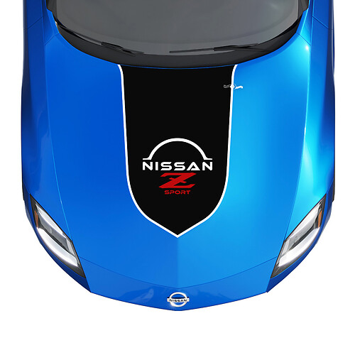 Hood Accent Stripe Decal Kit for Nissan Z Sport
