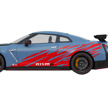 2x Side Graphics Nismo Stripe Line Decal Kit for Nissan GT-R 2