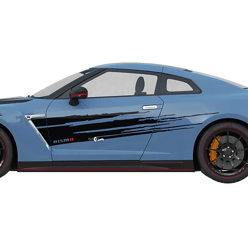 Side Distressed Graphics Nismo Style Decal Kit for Nissan GT-R
