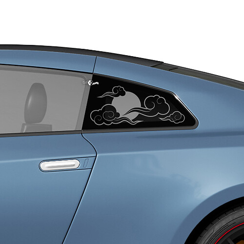 Side Rear Window Japan Style Graphics Decals Stickers Kit for Nissan GT-R