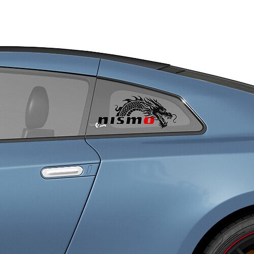 Side Rear Window Nismo Dragon Graphics Decals Stickers Kit for Nissan GT-R