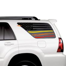 Side Quarter Window US Flag Patriotic Heritage Vinyl Stickers Decal Kit for Toyota 4Runner 3