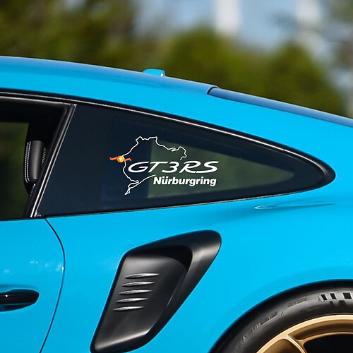GT3 RS Nürburgring Side Quarter Window Vinyl Decal Sticker for Porsche 911 GT3 RS