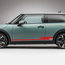 Side Racing L stripes graphics decal for Mini Cooper S
 3
