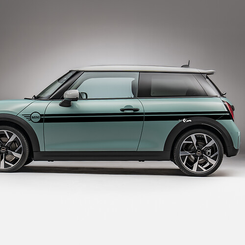 Side Mini Doors Racing stripes graphics decal for Mini Cooper S