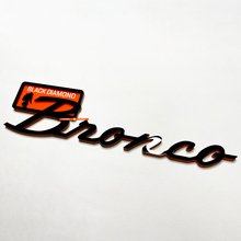 Bronco Black Diamond Yeti Sasquatch Bigfoot Fender Badges Tailgate Emblem 3D Badge Black vs Orange 3