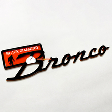 Bronco Black Diamond Yeti Sasquatch Bigfoot Fender Badges Tailgate Emblem 3D Badge Black vs Orange 4