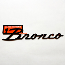 Bronco Black Diamond Yeti Sasquatch Bigfoot Fender Badges Tailgate Emblem 3D Badge Black vs Orange 5