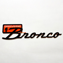Bronco Badlands Yeti Sasquatch Bigfoot Fender Badges Tailgate Emblem 3D Badge Black vs Orange 2