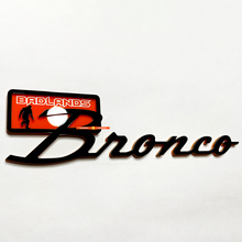 Bronco Badlands Yeti Sasquatch Bigfoot Fender Badges Tailgate Emblem 3D Badge Black vs Orange 5