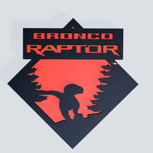 Bronco Raptor Edition Fender Badges Tailgate Emblem 3D Badge 2