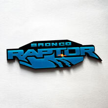 Bronco Raptor Edition Fender Badges Tailgate Emblem 3D Badge 3 2