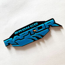 Bronco Raptor Edition Fender Badges Tailgate Emblem 3D Badge 3 7