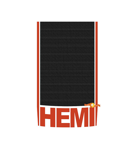 Hemi Carbon Vinyl Racing Hood Stripe Decal Sticker for Dodge Durango