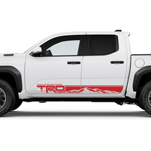 TRD off Road Mountains Side Rocker Panel Decals Stickers for Toyota Tacoma Fourth generation 3