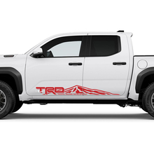 TRD off Road Mountains Side Rocker Panel Decals Stickers for Toyota Tacoma 4th Gen 2