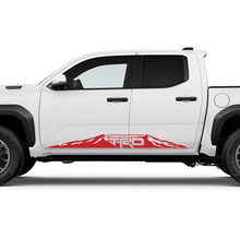 TRD off Road Mountains Side Rocker Panel Decals Stickers for Toyota Tacoma 4th Gen 2 3