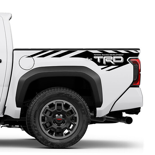 TRD off Road Mountains Bedside Truck Decals Stickers for Toyota Tacoma 4th Gen