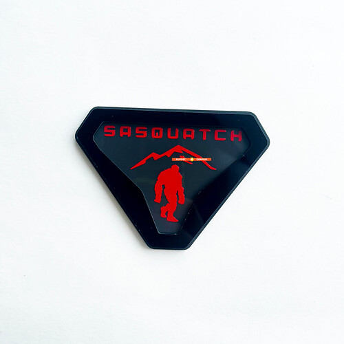 Sasquatch Yeti Bigfoot Fender Badges Tailgate Emblem 3D Badge