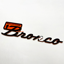 Bronco Wildtrak Fender Badges Tailgate Emblem 3D Badge Black vs Orange 3