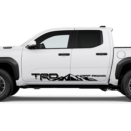 TRD Off Road Side Rocker Panel Decals Stickers for Toyota Tacoma