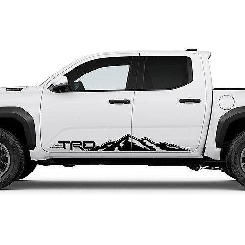 TRD Off Road Side Mountains Rocker Panel Decals Stickers for Toyota Tacoma