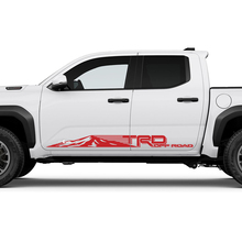 TRD Off Road US Side Mountains Rocker Panel Decals Stickers for Toyota Tacoma 2 3